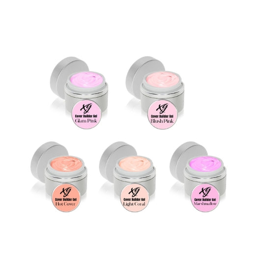 Set of Cover Builder Gels, 5pcs