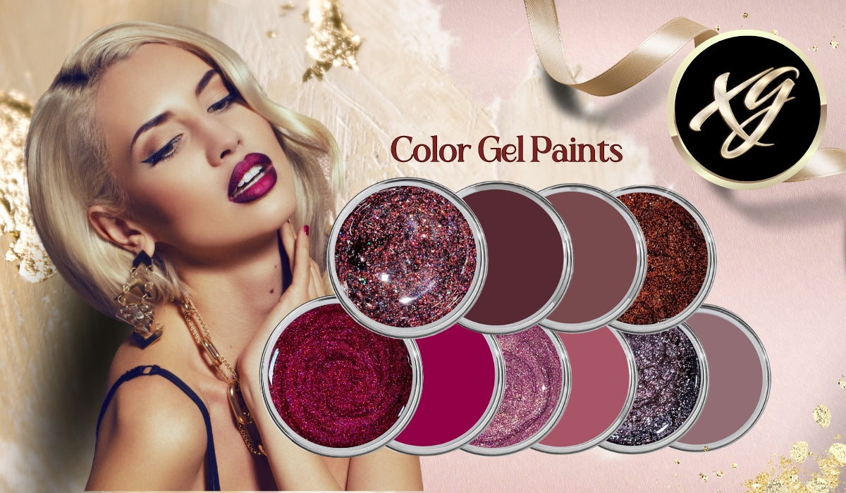 color gel paints, farbgele, brilliant gel, gel color, nail art gel, chrome gel, mermaid gel, glitzer gele